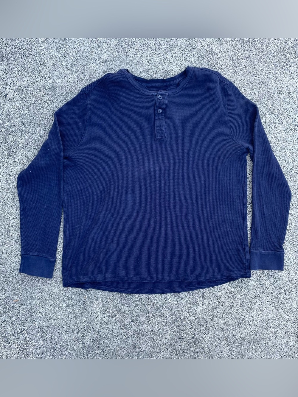Gap waffle knit henley shirt size women’s XL